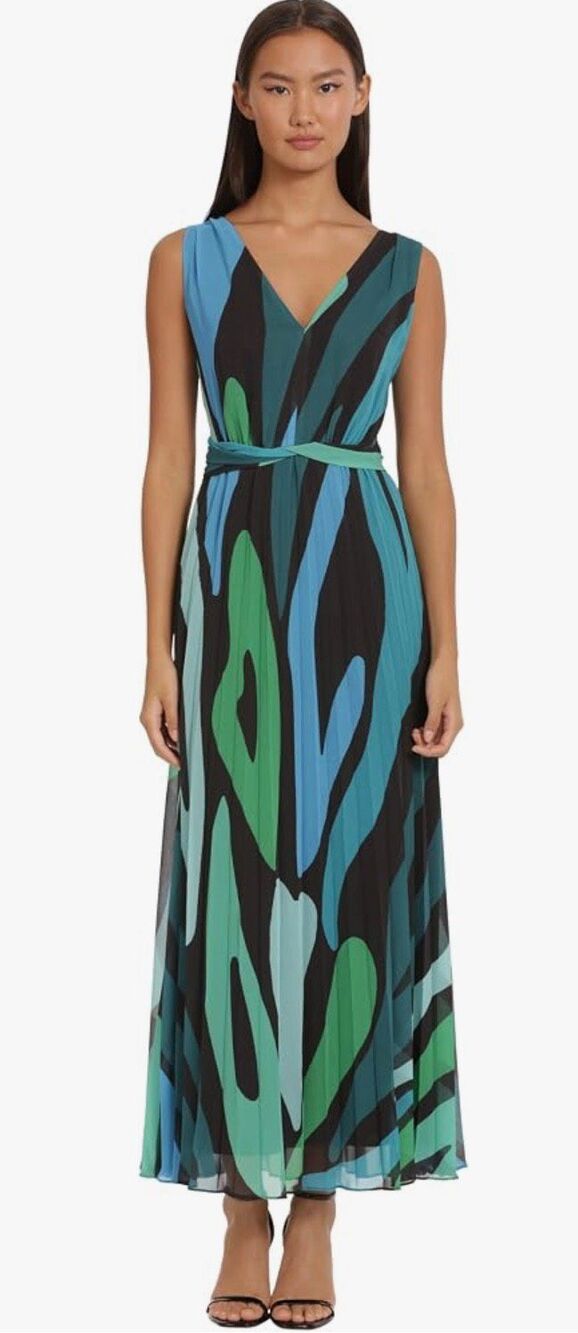Donna Morgan Donna Morgan Dresses Sleeveless Pleated Skirt Maxi Dress NWT Size 1